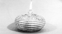Finished Confetti Oil Lamp