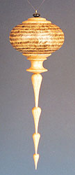 Ornament with Burned Lines